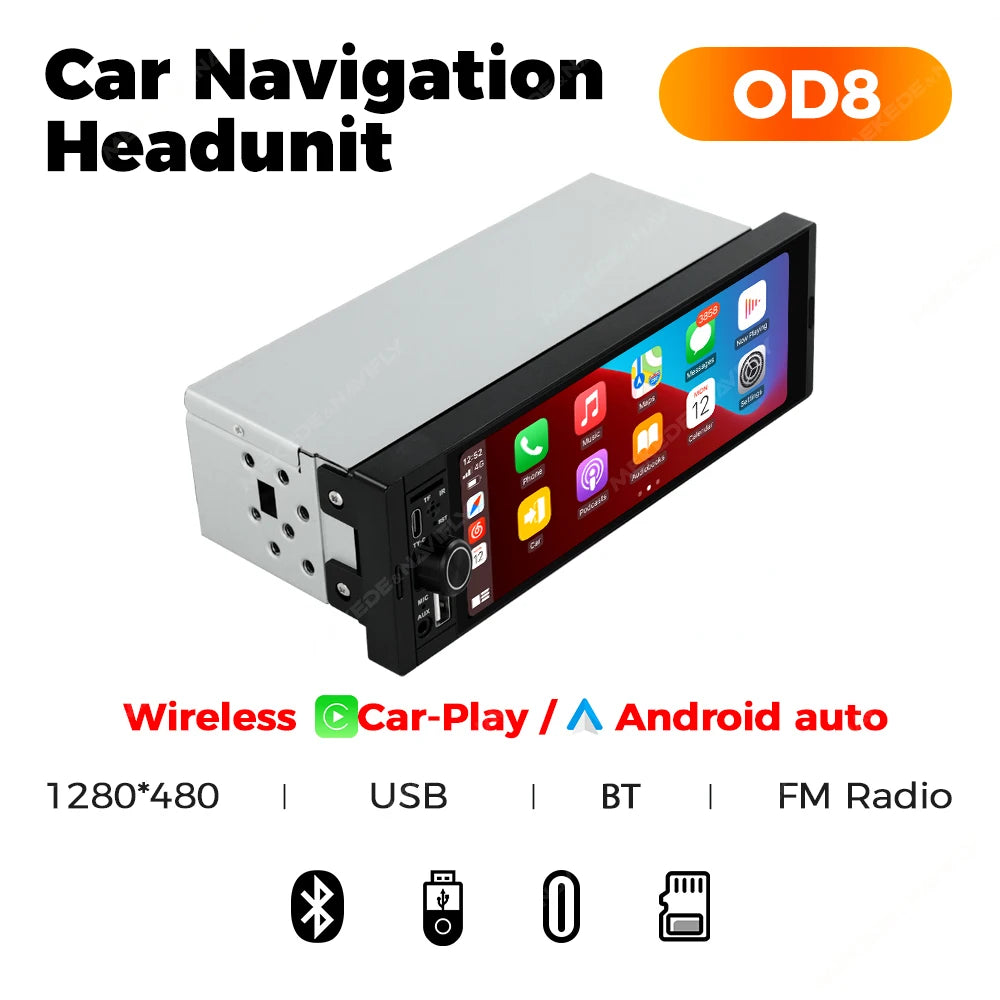 Touchscreen Car Stereo - Wireless CarPlay &amp; Android Auto