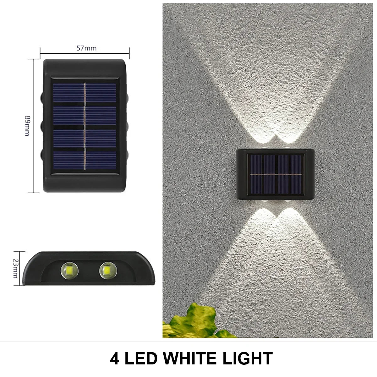 Outdoor Up &amp; Down Lighting, Wall Mounted, Solar &amp; Waterproof