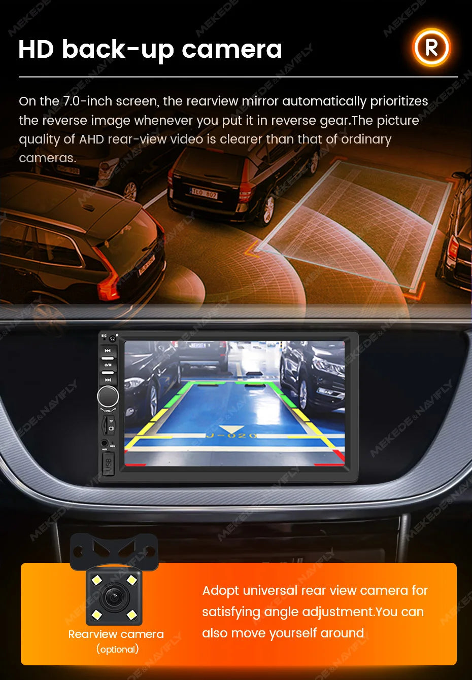 Touchscreen Car Stereo - Wireless CarPlay &amp; Android Auto