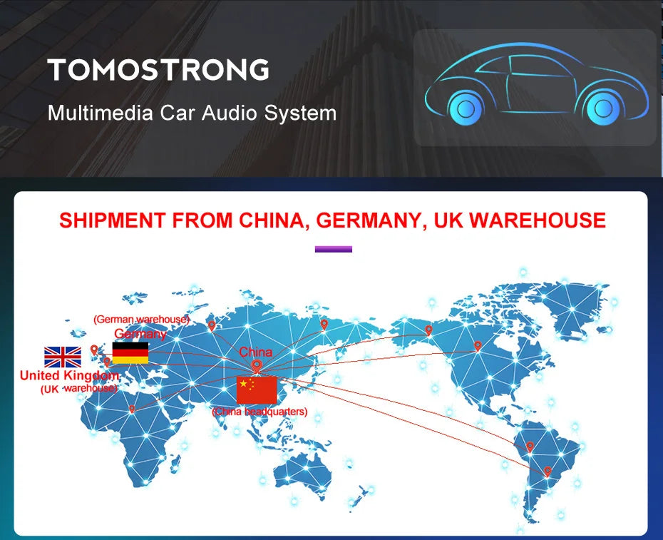 Touchscreen Car Stereo - Wireless CarPlay &amp; Android Auto