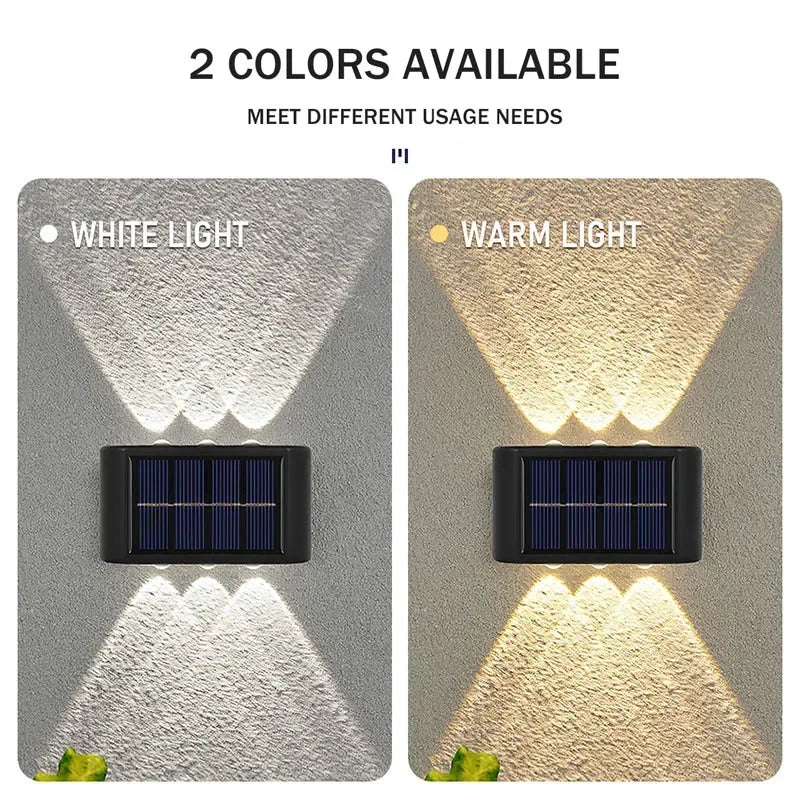 Outdoor Up &amp; Down Lighting, Wall Mounted, Solar &amp; Waterproof