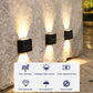 Outdoor Up &amp; Down Lighting, Wall Mounted, Solar &amp; Waterproof