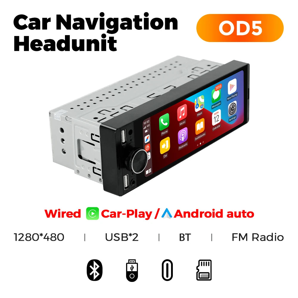 Touchscreen Car Stereo - Wireless CarPlay &amp; Android Auto