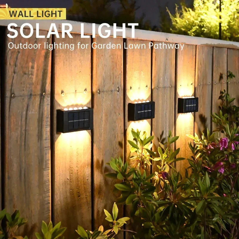 Outdoor Up &amp; Down Lighting, Wall Mounted, Solar &amp; Waterproof