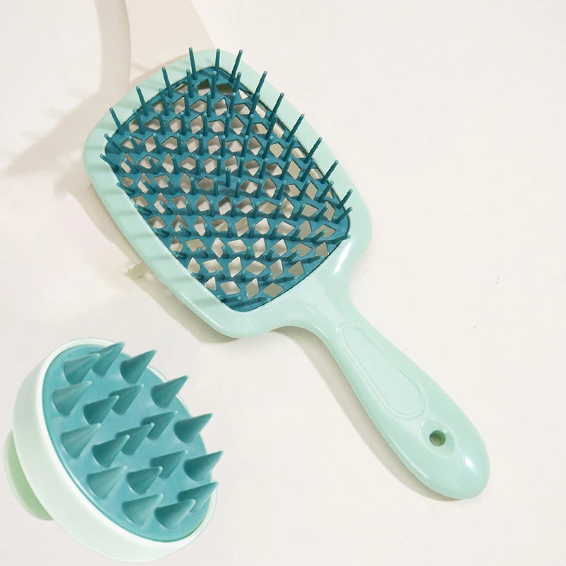 Peigne Massant pour Cuir Chevelu – Brosse Shampoing  (1/2 pièces)